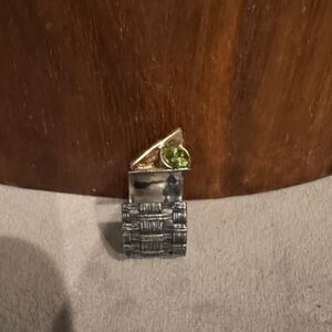 Mixed Metal Ring hand forged with 18k gold and genuine citrine stone.